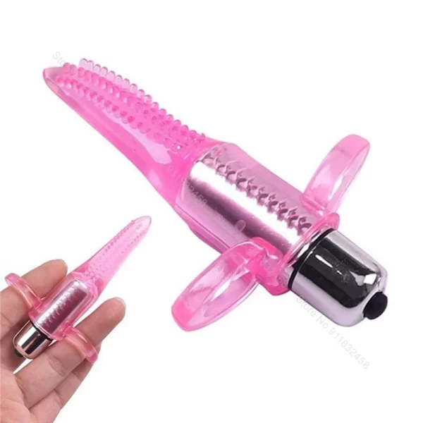 Dedeiras Finger Com Cerdas Massageadoras e Vibro