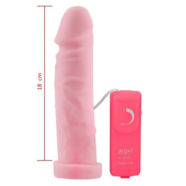 Prótese Com Vibro E Vertebra Cyber Skin 18X5Cm Sexy Fantasy