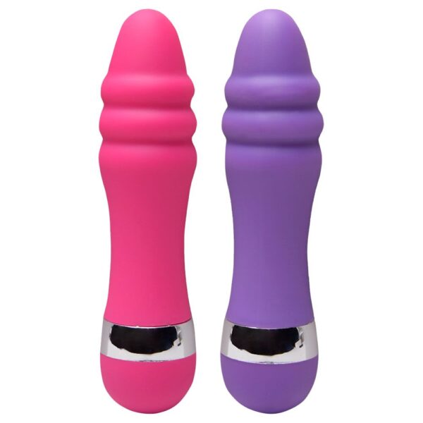 Vibrador Personal Aveludado Relevo Na Ponta 10,5 X 2,5Cm