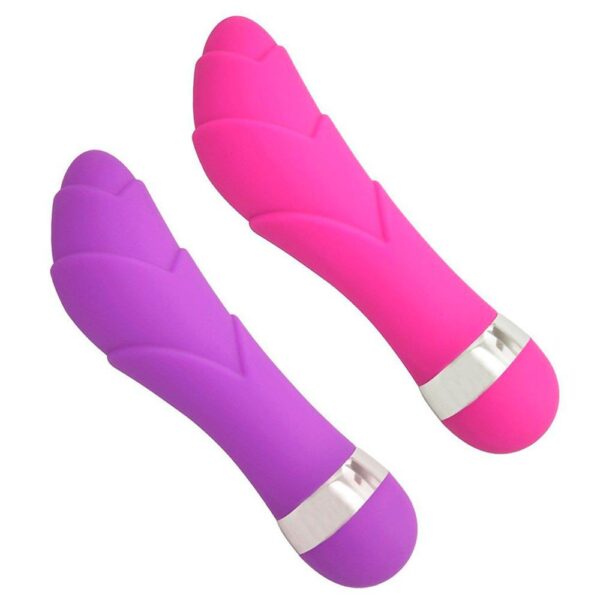 Vibrador Ponto G Aveludado Com Relevos 11,5 X 2,5Cm