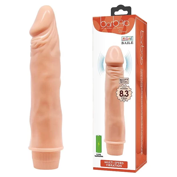 Prótese Realística Com Vibro Em Silicone