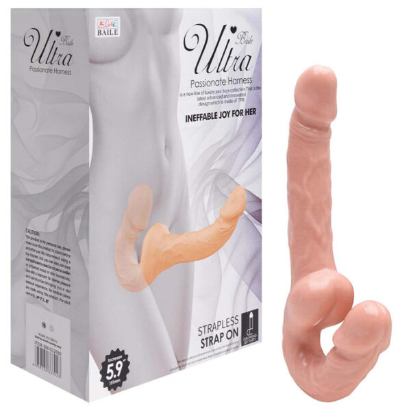 Pênis Duplo Strapless Plug Vaginal