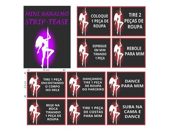 Mini Baralho Strip Tease (com 15 cartas)