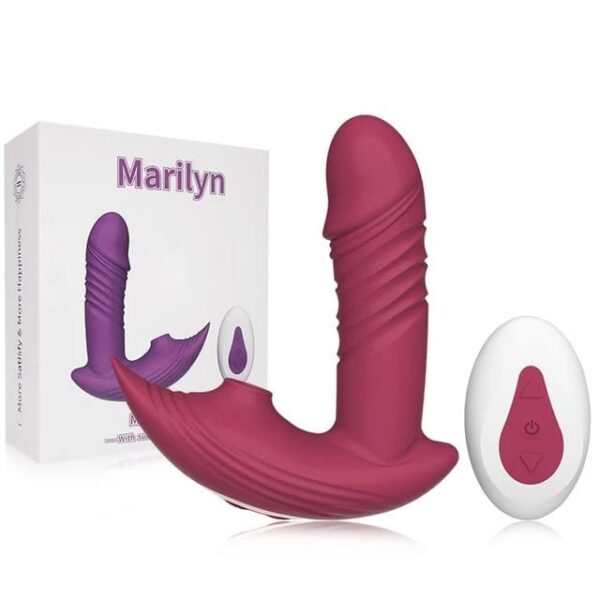 Vibrador Marilyn Com Controle Remoto Sugador de Clitóris e Estimulador do Ponto G 