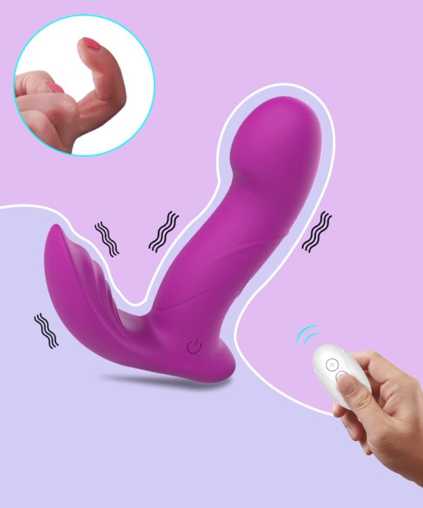 Vibrador Wearable Liso Controle Remoto Para Clitóris e Ponto G 