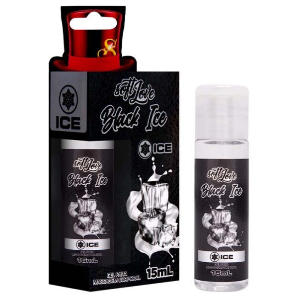 Gel Comestível Black Ice Que Esquenta e Esfria 15Ml Soft Love