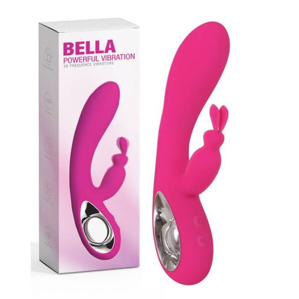 Vibrador Com Estimulador Em Formato de Coelho YSYE403