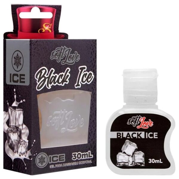 Gel Comestível Black Ice Que Esquenta e Esfria 30Ml Soft Love