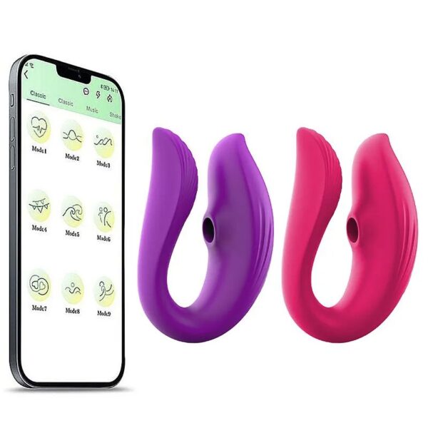 Vibrador de Casal com Pulsação Bluetooth 7477