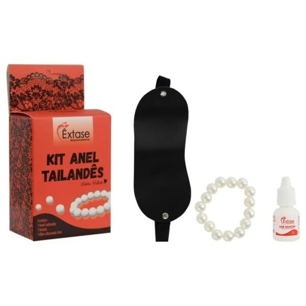 Kit Massageador Anel Tailandês 03 Itens Êxtase