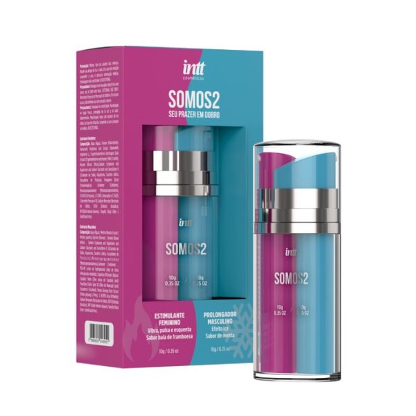 Somos2 Gel Excitante Feminino E Gel Prolongador Masculino Intt