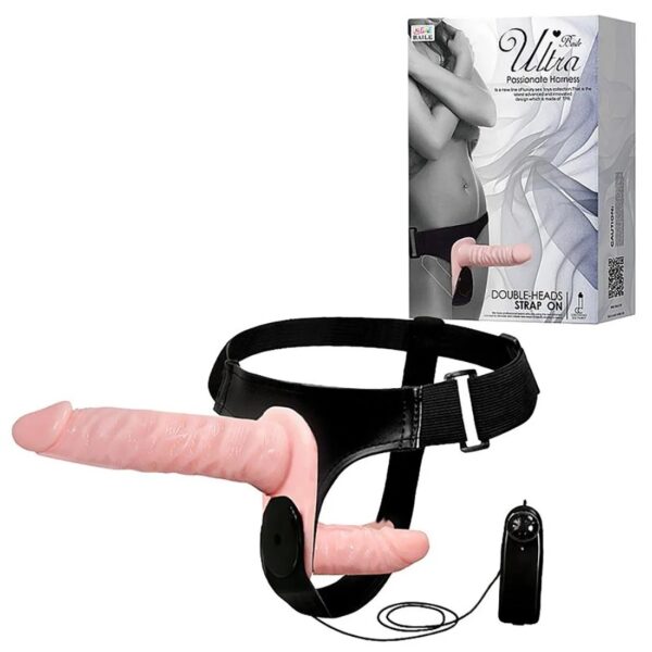 Baile Ultra Double Heads Cinta para Dupla Penetração com Vibro