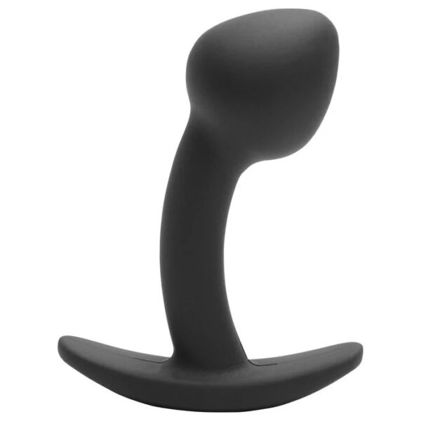 Plug Anal Curvado Estimulador da Próstata Silicone Tamanho P