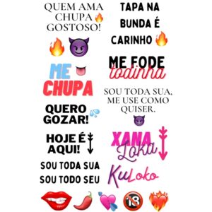 TATUAGEM TEMPORÁRIA XANA LOKA