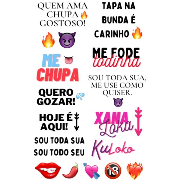 TATUAGEM TEMPORÁRIA XANA LOKA