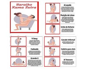 Baralho Kama Sutra (20 cartas com posições explicadas) - GB Love