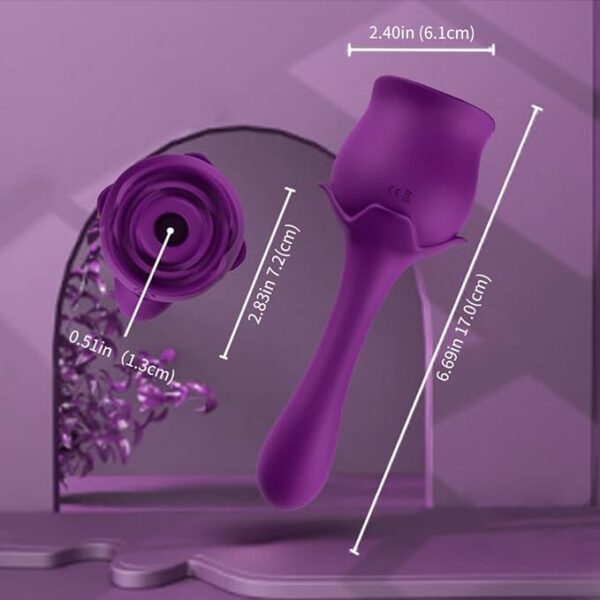 Vibrador Rosa Duplo Ponto G e Sugador - Imagem 15