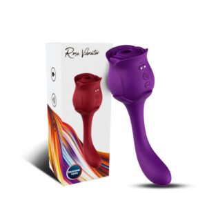Vibrador Rosa Duplo Ponto G e Sugador