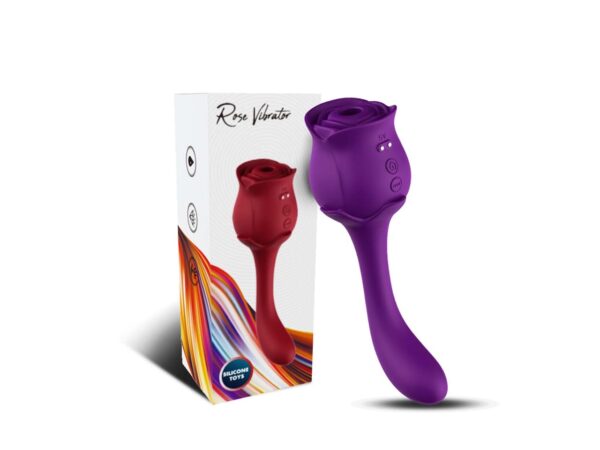 Vibrador Rosa Duplo Ponto G e Sugador - Imagem 4