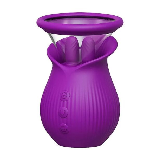 Scarlet Vibrador Sugador de Clitóris Formato de Rosa Multivelocidade - Imagem 3