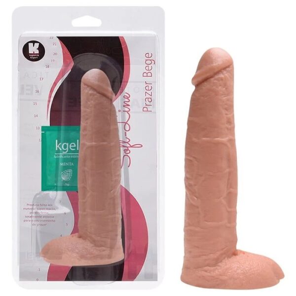 Pênis De Borracha Maciço 25 X 5,6Cm Kgel