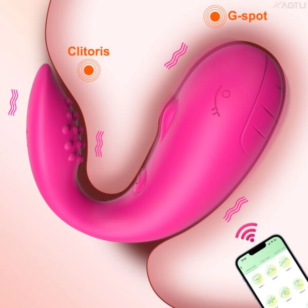 Vibrador Whale 10 Modos De Vibração Com Aplicativo De Longa Distância - Imagem 10