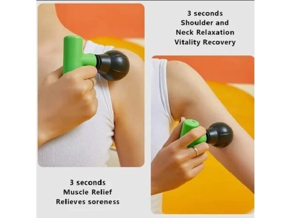 Mini Massageador Corporal Muscular Recarregável - Fascial Gun - Importado - Imagem 3