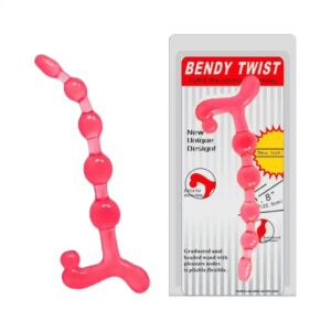 Bendy Twist Cordão Tailandês com Bolinhas de Tamanhos Variados e Alça