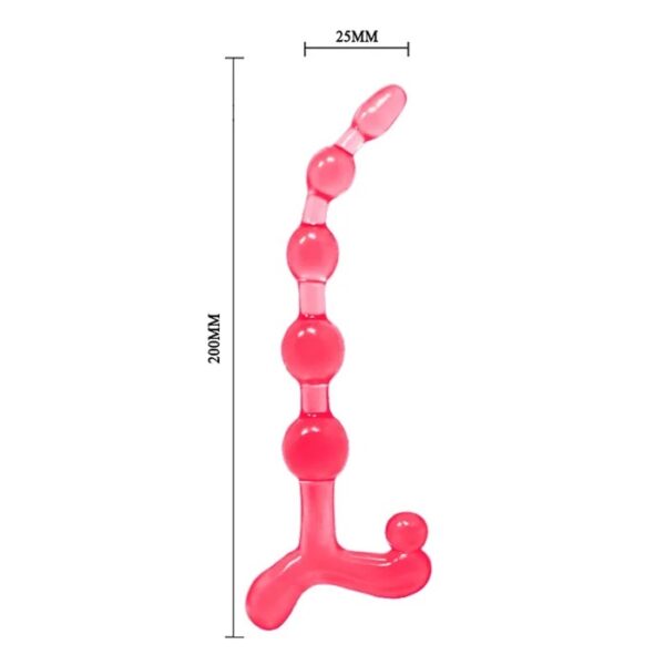 Bendy Twist Cordão Tailandês com Bolinhas de Tamanhos Variados e Alça - Imagem 7