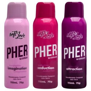 Pher Perfume Aerossol Feromônio 115Ml Soft Love