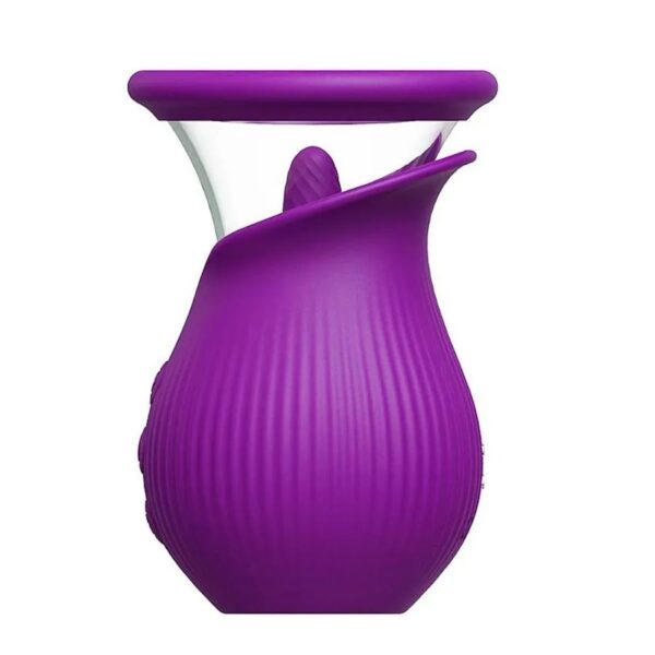 Scarlet Vibrador Sugador de Clitóris Formato de Rosa Multivelocidade - Imagem 2
