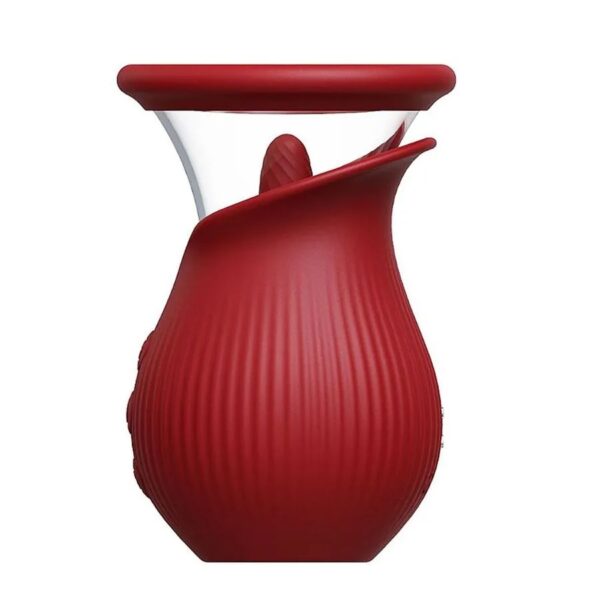 Scarlet Vibrador Sugador de Clitóris Formato de Rosa Multivelocidade - Imagem 7