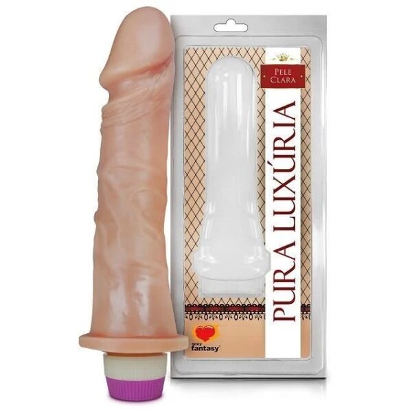PÊNIS REALÍSTICO COM VIBRO 18X4,1CM SEXY FANTASY