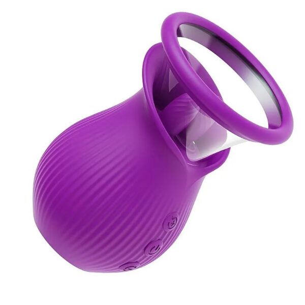 Scarlet Vibrador Sugador de Clitóris Formato de Rosa Multivelocidade - Imagem 4