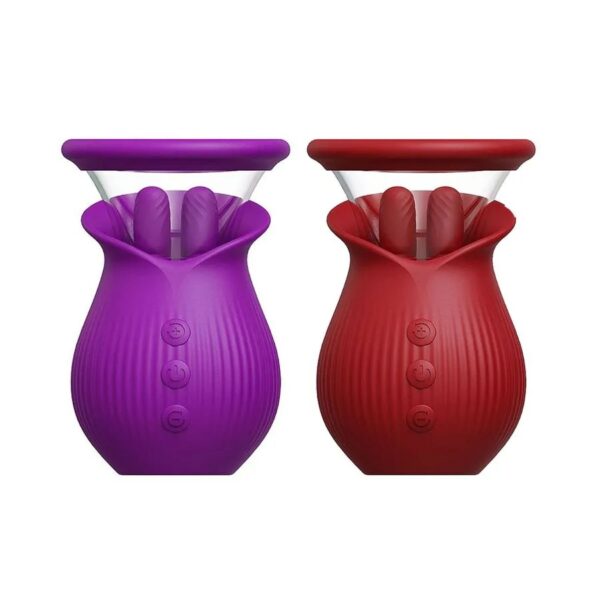 Scarlet Vibrador Sugador de Clitóris Formato de Rosa Multivelocidade - Imagem 6