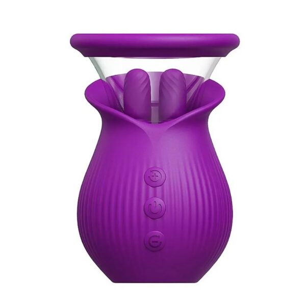 Scarlet Vibrador Sugador de Clitóris Formato de Rosa Multivelocidade - Imagem 5