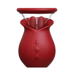 Scarlet Vibrador Sugador de Clitóris Formato de Rosa Multivelocidade