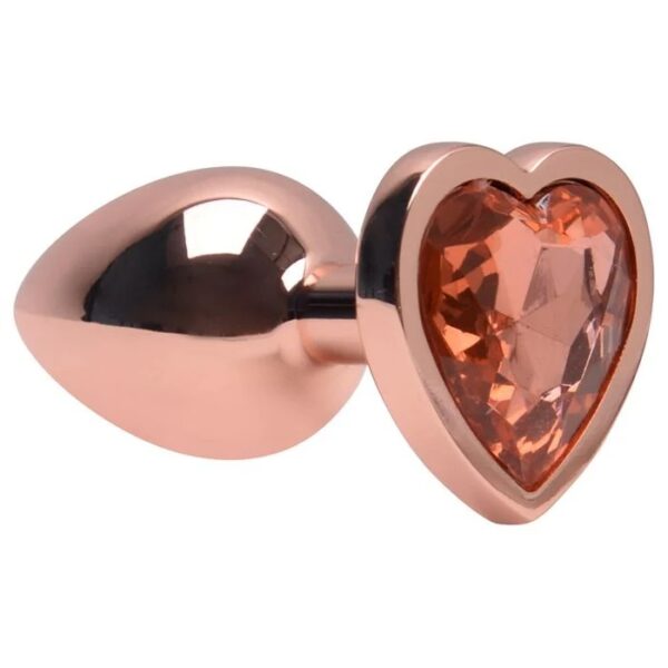 Plug Anal Coração Laranja 7 X 2,8Cm - Imagem 3