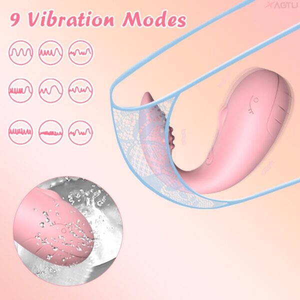 Vibrador Whale 10 Modos De Vibração Com Aplicativo De Longa Distância - Imagem 11