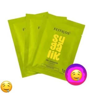 Sachê Sugalik Gel Sugador Líquido Beijável Com Pulsação 1G Feitiços