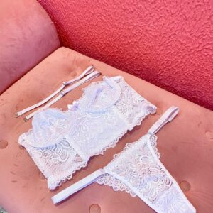 Conjunto Corset Luara Em Renda