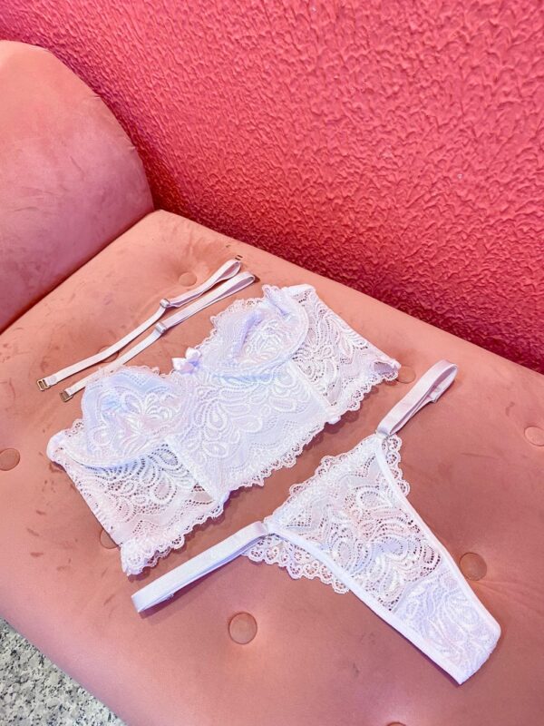 Conjunto Corset Luara Em Renda