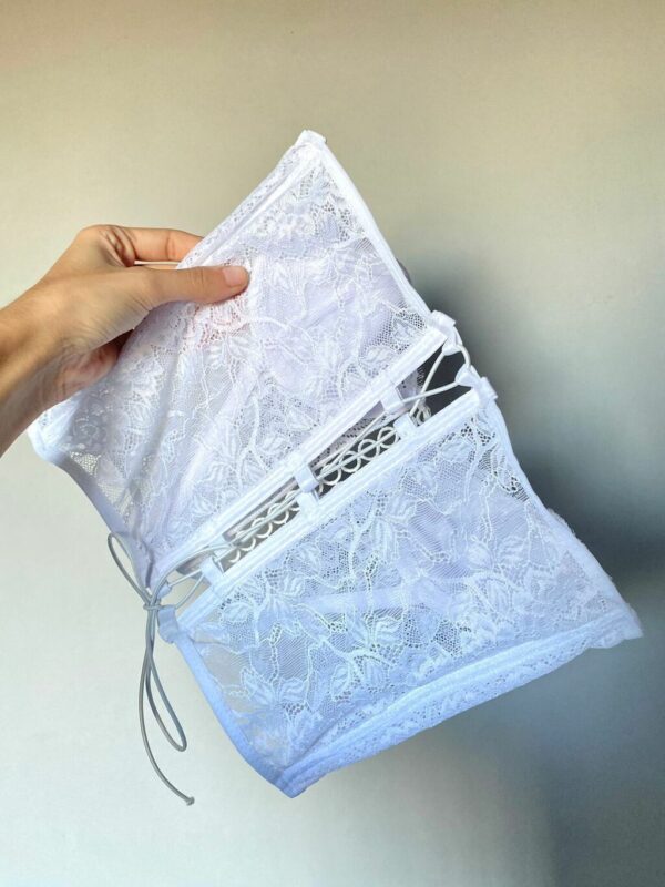 Conjunto Corset Mencía Em Renda - Imagem 8