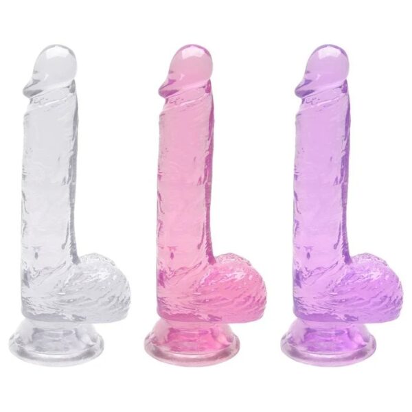 Pênis Escroto Transparente 20,5 X 3,8Cm Sexy Import