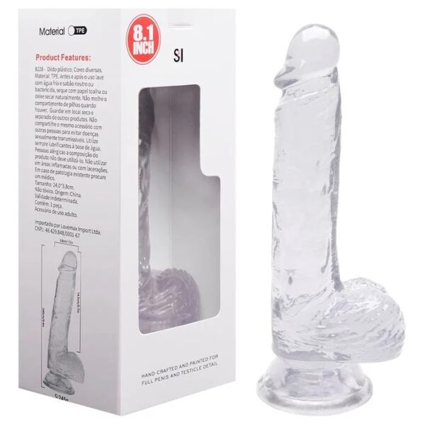 Pênis Escroto Transparente 20,5 X 3,8Cm Sexy Import - Imagem 12