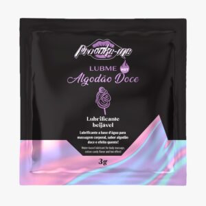 SACHÊ LUBME LUBRIFICANTE ALGODÃO DOCE HOT BEIJÁVEL 3G PROVOKE-ME