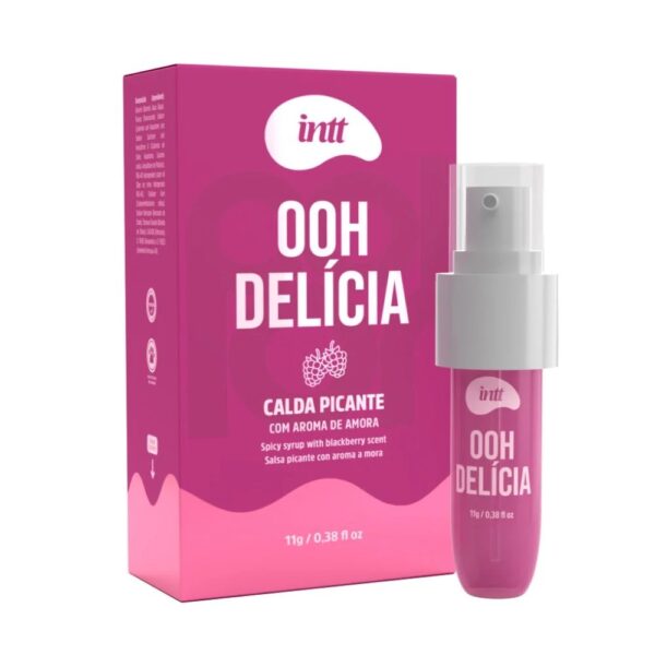 Ooh Delícia Calda Picante Beijável Sabor Amora 11G Intt - Imagem 3