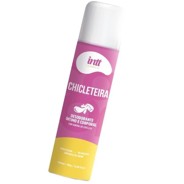 Chicleteira Desodorante Íntimo E Corporal 166Ml Com Aroma de Chiclete Intt - Imagem 3